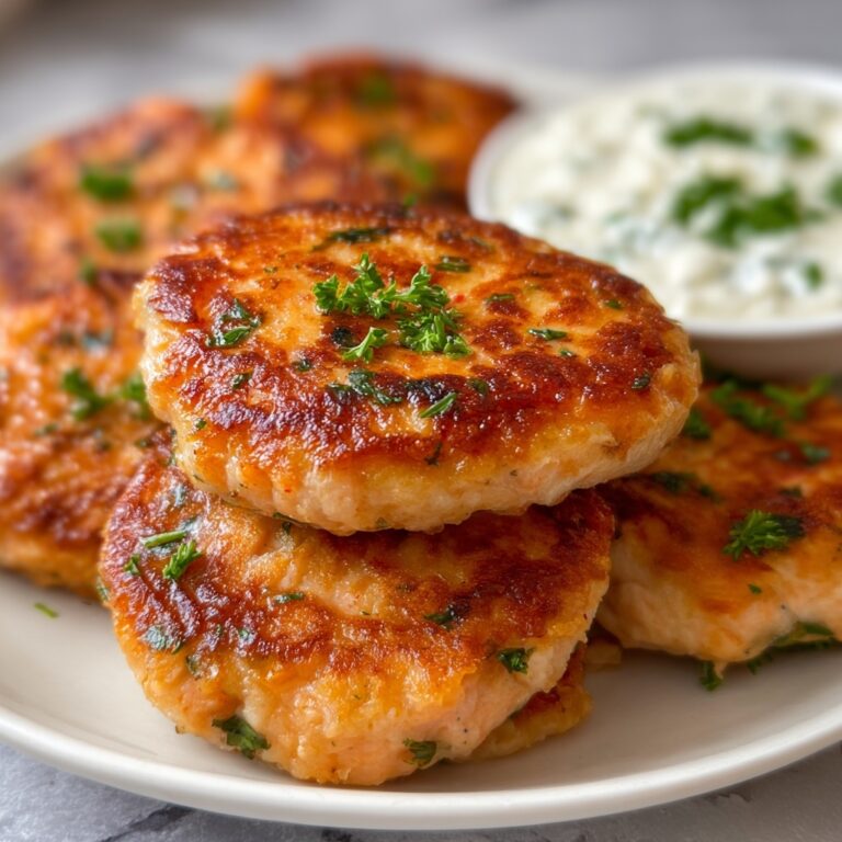 Crispy Salmon Patties with Dijon and Parsley Recipe
