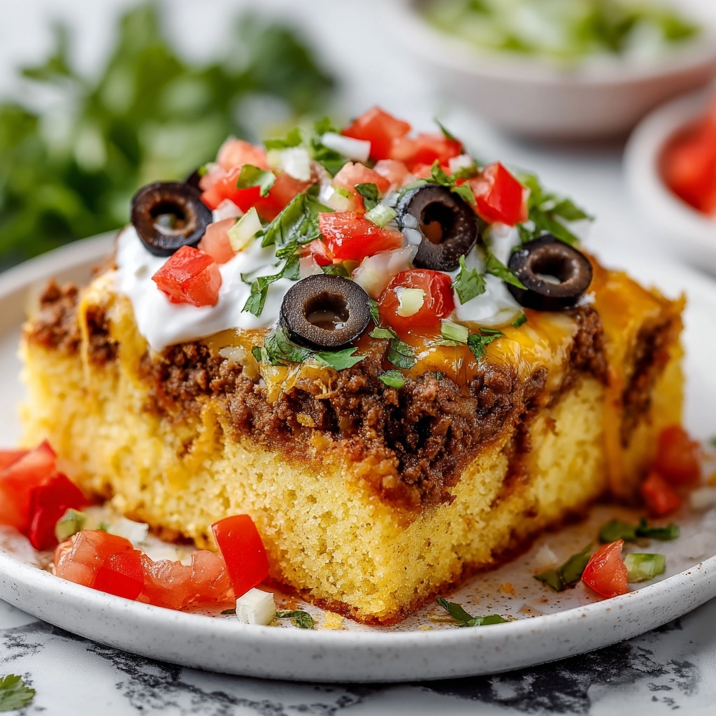 Cornbread Taco Bake: A Savory Casserole Delight! Recipe - Recipe Image