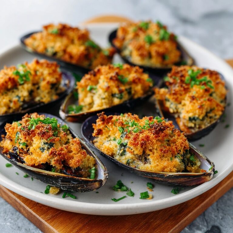 Stuffed Baked Mussels: A Savory Seafood Delight Recipe
