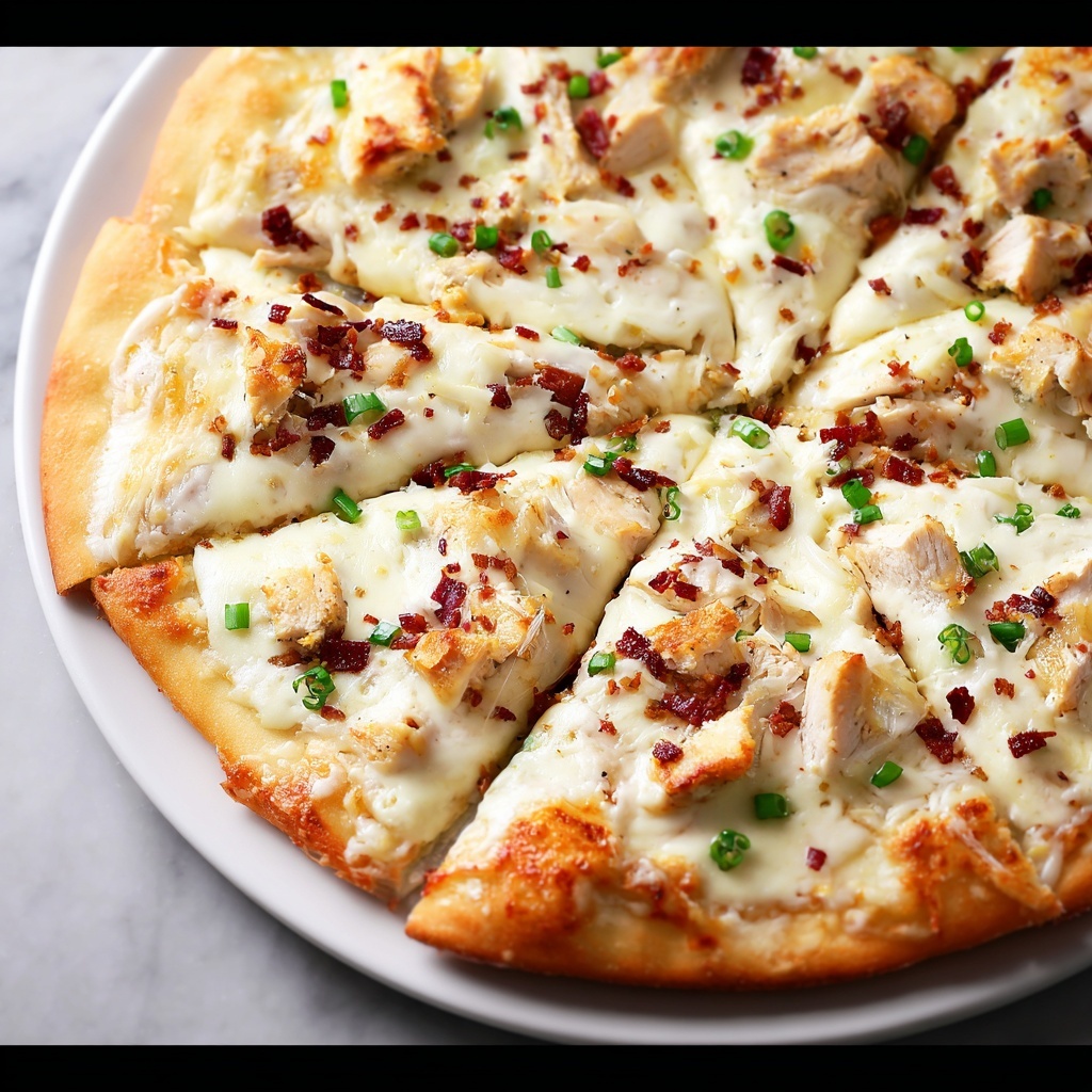 Chicken Alfredo Pizza Recipe - Recipe Image
