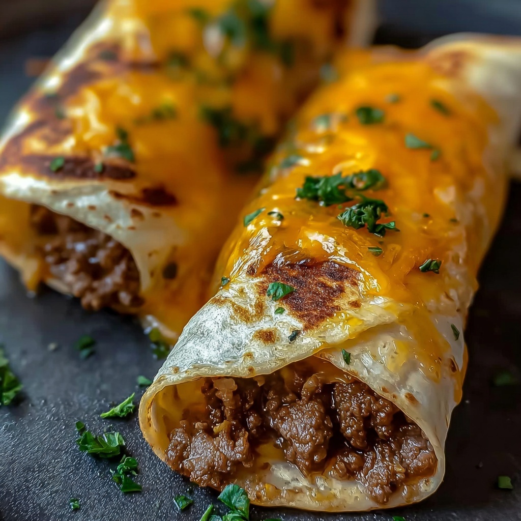 Cheeseburger Egg Rolls Recipe - Recipe Image