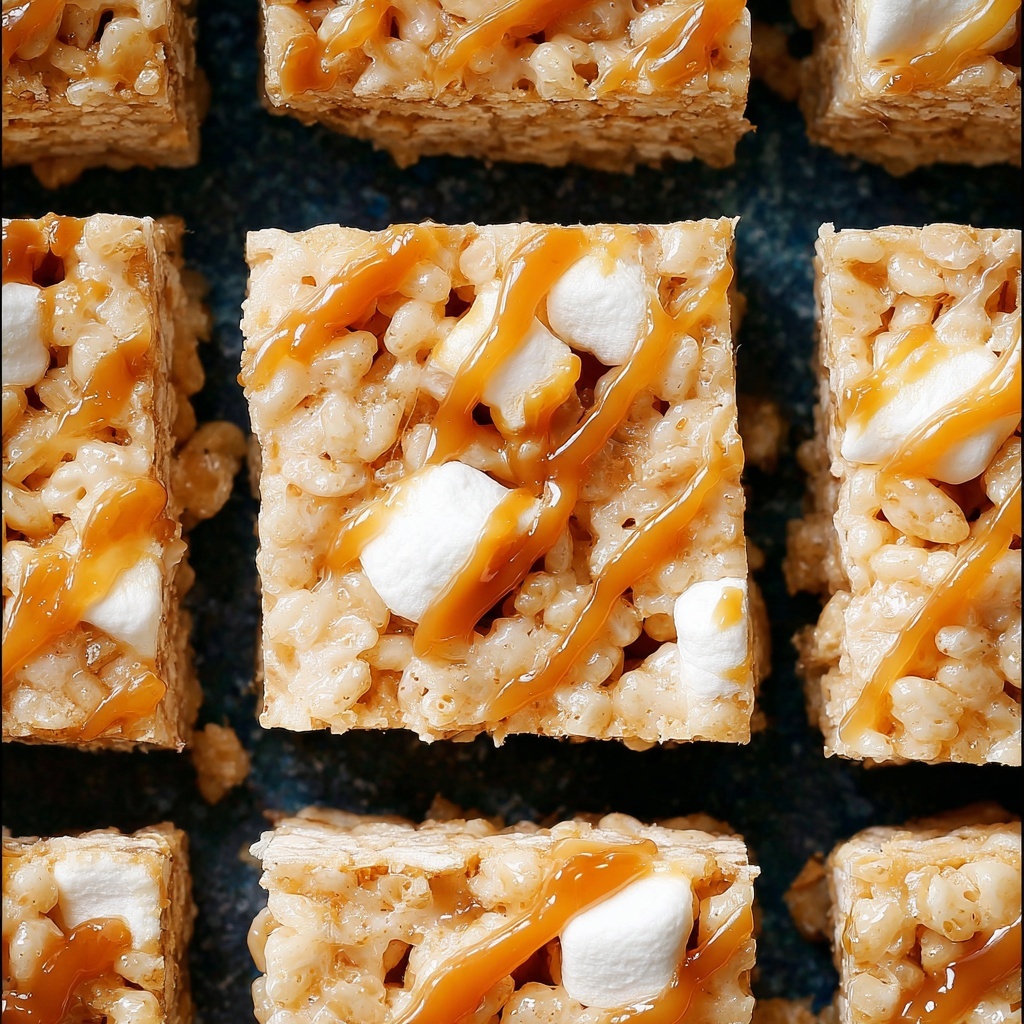 Salted Caramel Rice Krispie Treats Recipe - Recipe Image