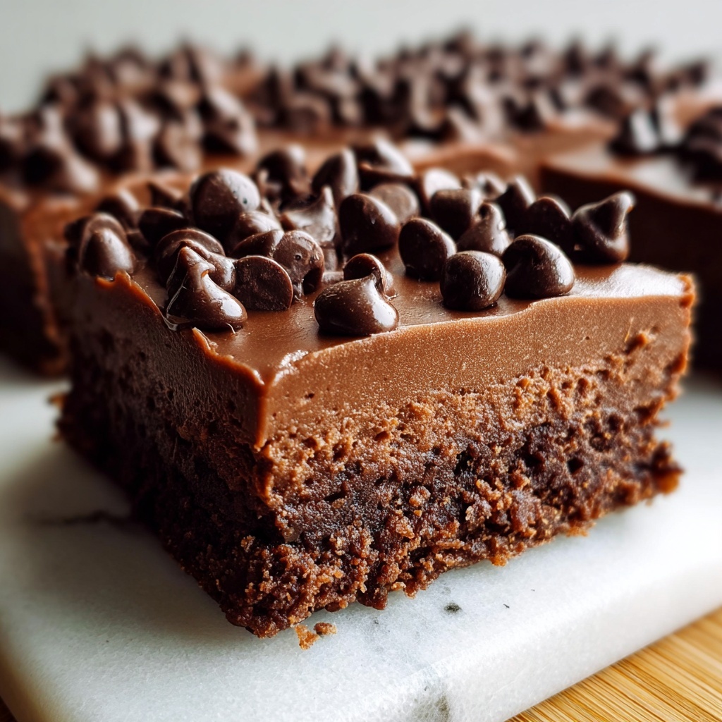 Chocolate No-Bake Cookie Bars Recipe - Recipe Image
