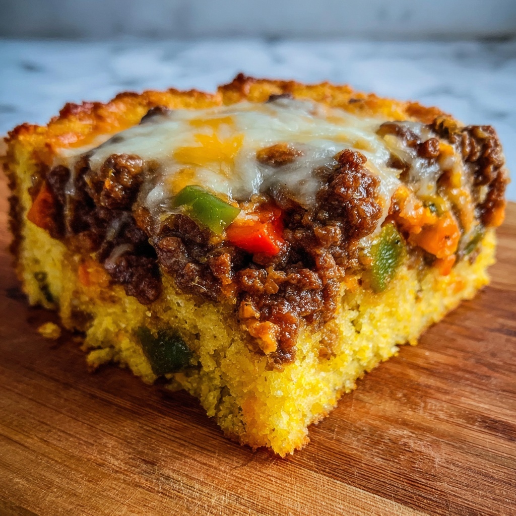 Loaded Chili Cheese Cornbread Bake Recipe - Recipe Image
