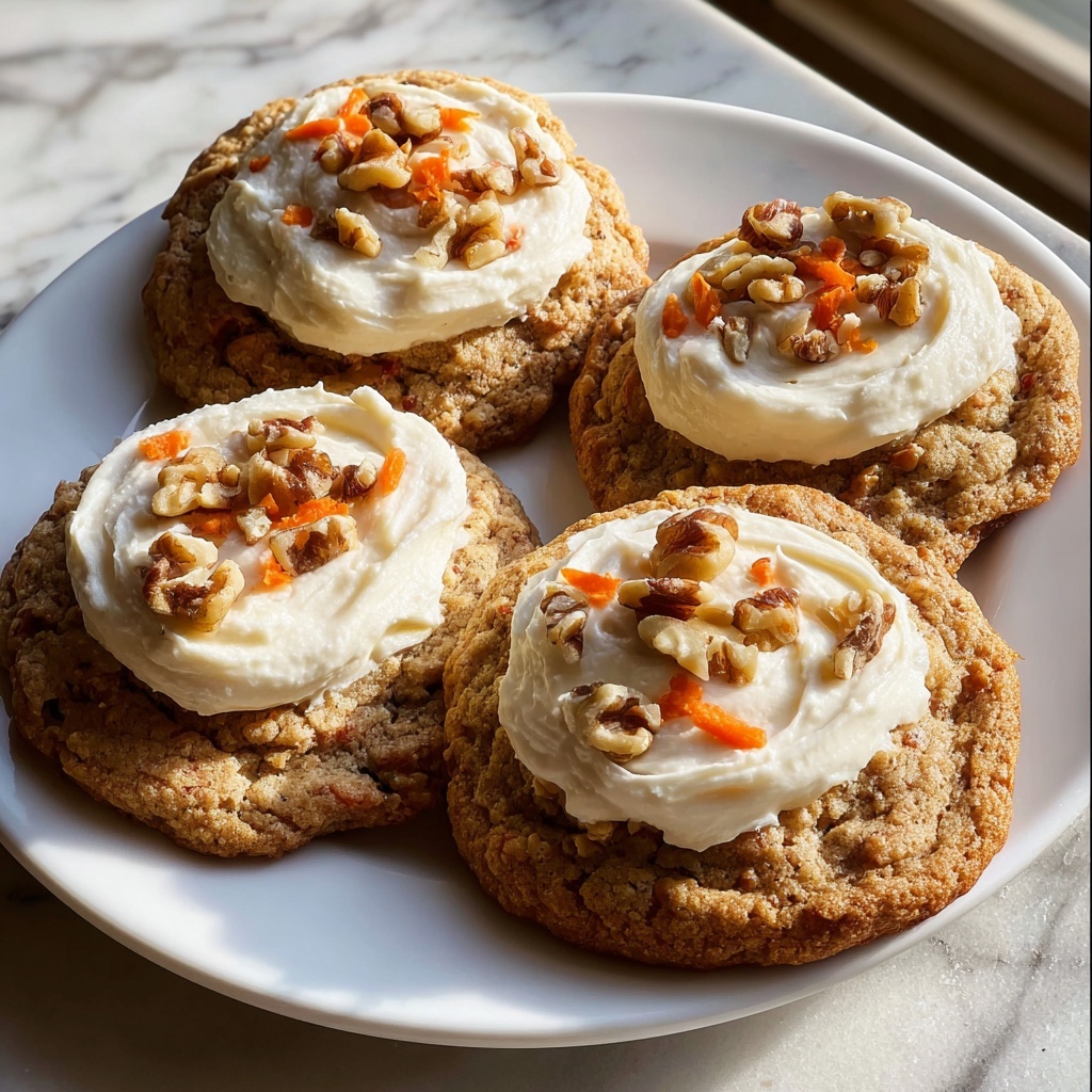 Carrot Cake Cookies with Cream Cheese Frosting Recipe - Recipe Image