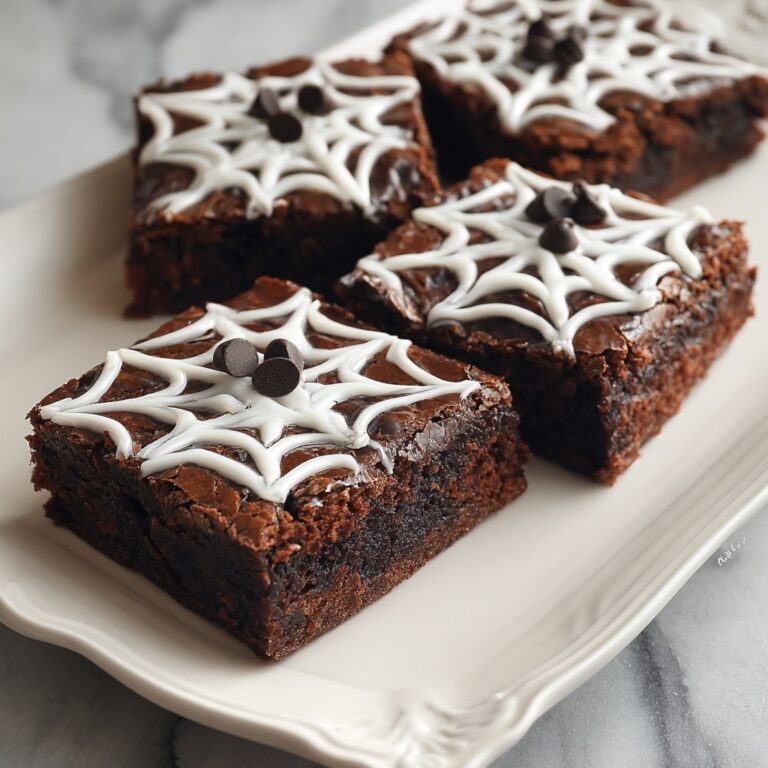Spider Web Halloween Brownies Recipe
