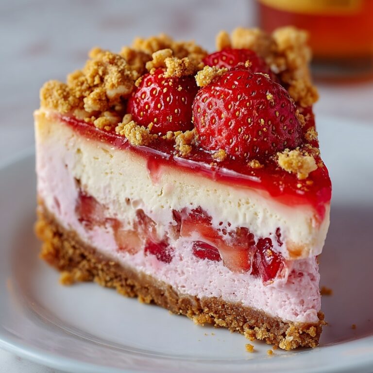 Strawberry Crunch Cheesecake Recipe