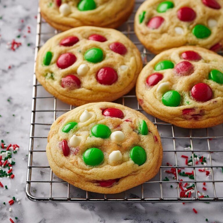 Christmas M&M Pudding Cookies Recipe