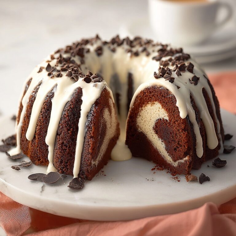 Chocolate-Vanilla Swirl Bundt Cake Recipe