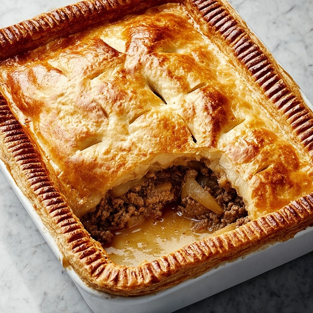 Savory Aberdeen Beef Pie with Crispy Bacon Recipe - Recipe Image