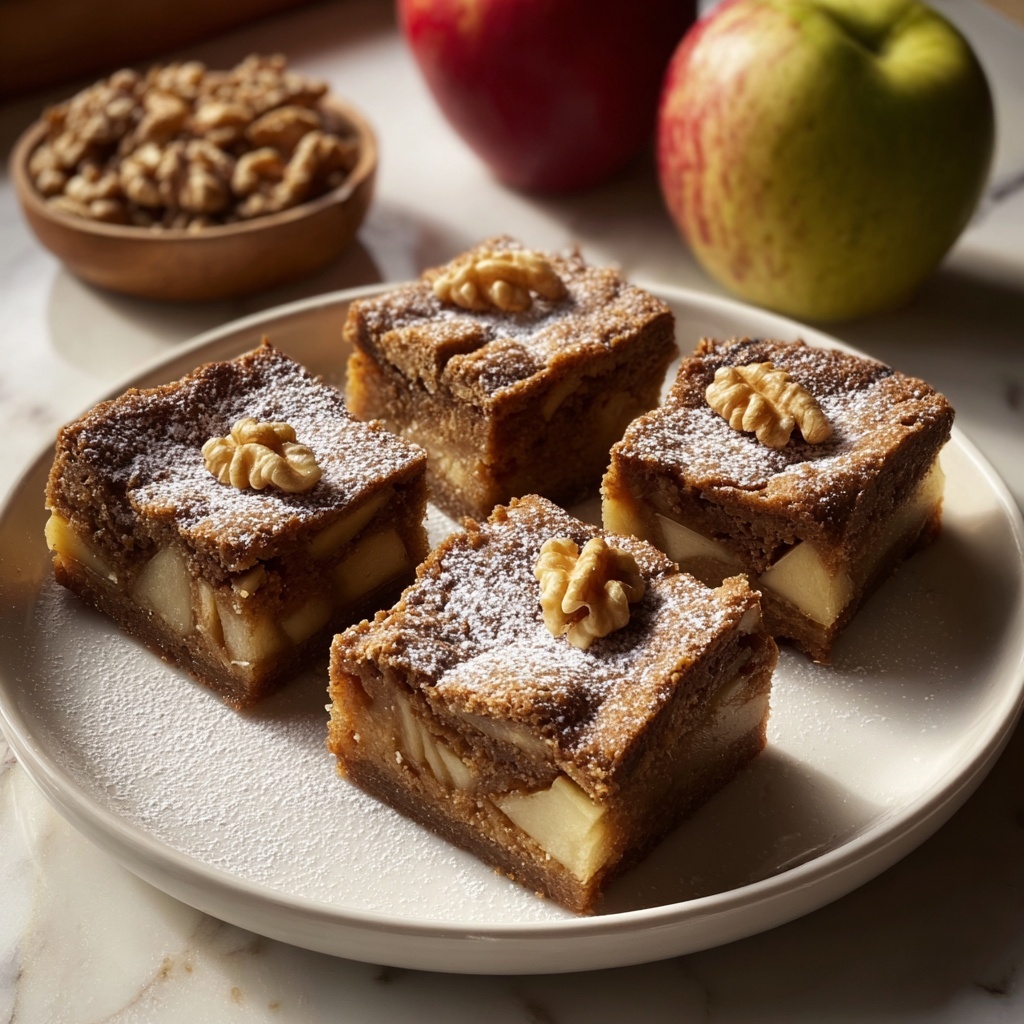 Chewy Spiced Apple Blondies Recipe - Recipe Image