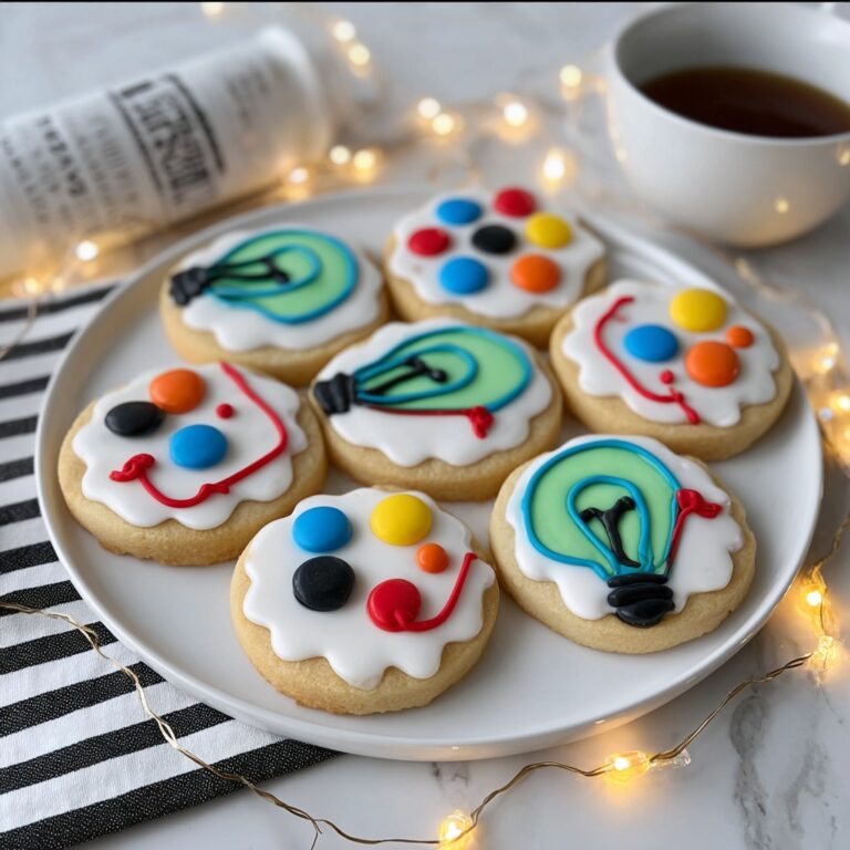 Christmas Lights Royal Icing Sugar Cookies Recipe