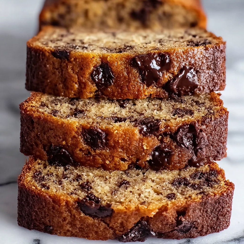 Vegan Chocolate Chip Banana Bread Recipe - Recipe Image