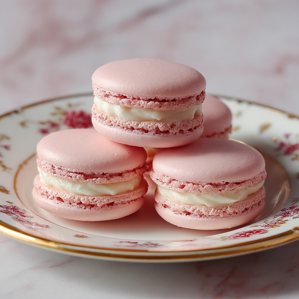 Strawberry Macarons Recipe - Recipe Image