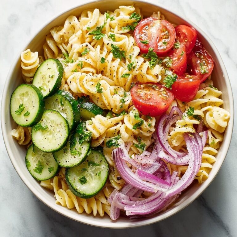 Best Creamy Tomato Cucumber Pasta Salad Recipe