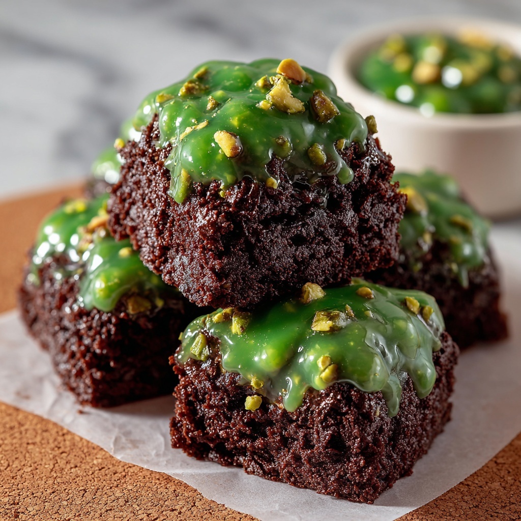 Pistachio Ferrero Rocher Brownies Recipe - Recipe Image
