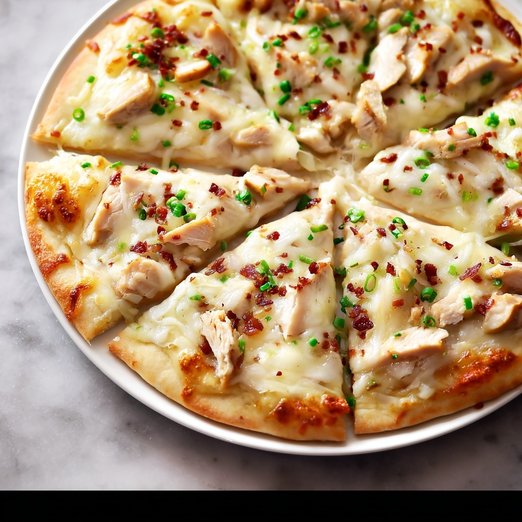 Chicken Alfredo Pizza Recipe - Recipe Image