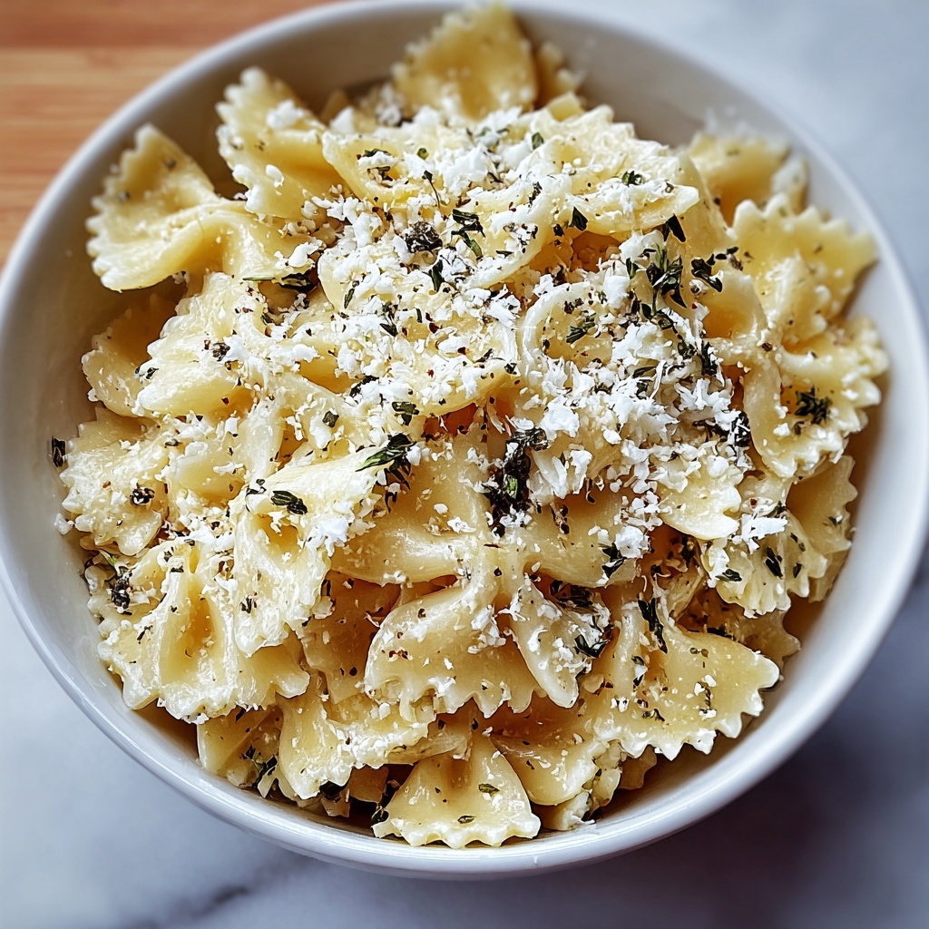Garlic Parmesan Pasta Recipe - Recipe Image