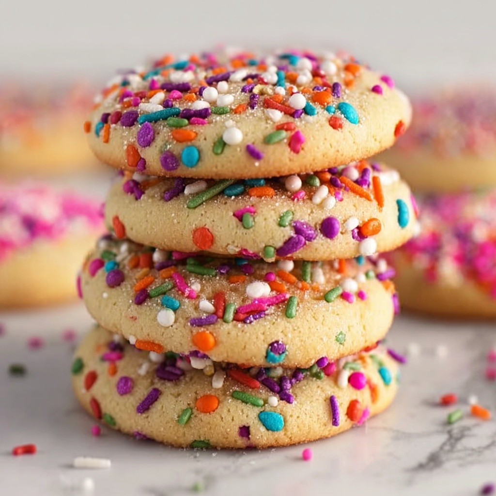 Chewy Sprinkle Cookies: Quick, Fun Bliss in 30 Minutes Recipe - Recipe Image