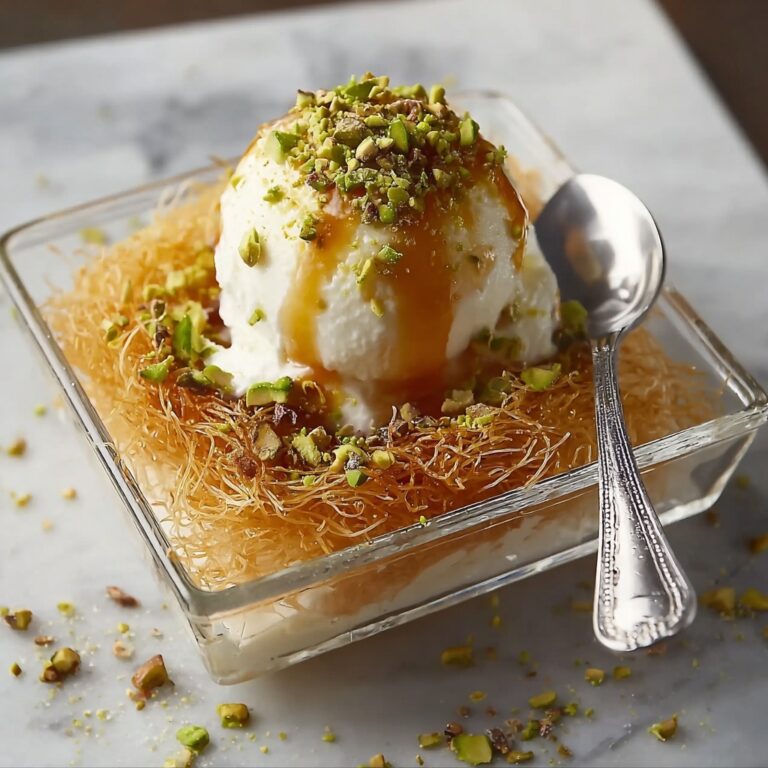 Kataifi Ice Cream with Mastiha Syrup Recipe