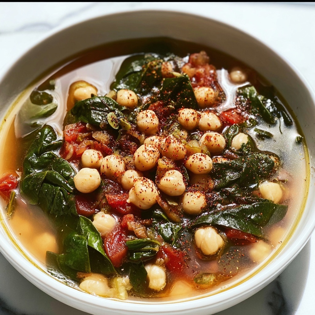 Chickpea Spinach Stew: A Warm and Comforting Bowl Recipe - Recipe Image