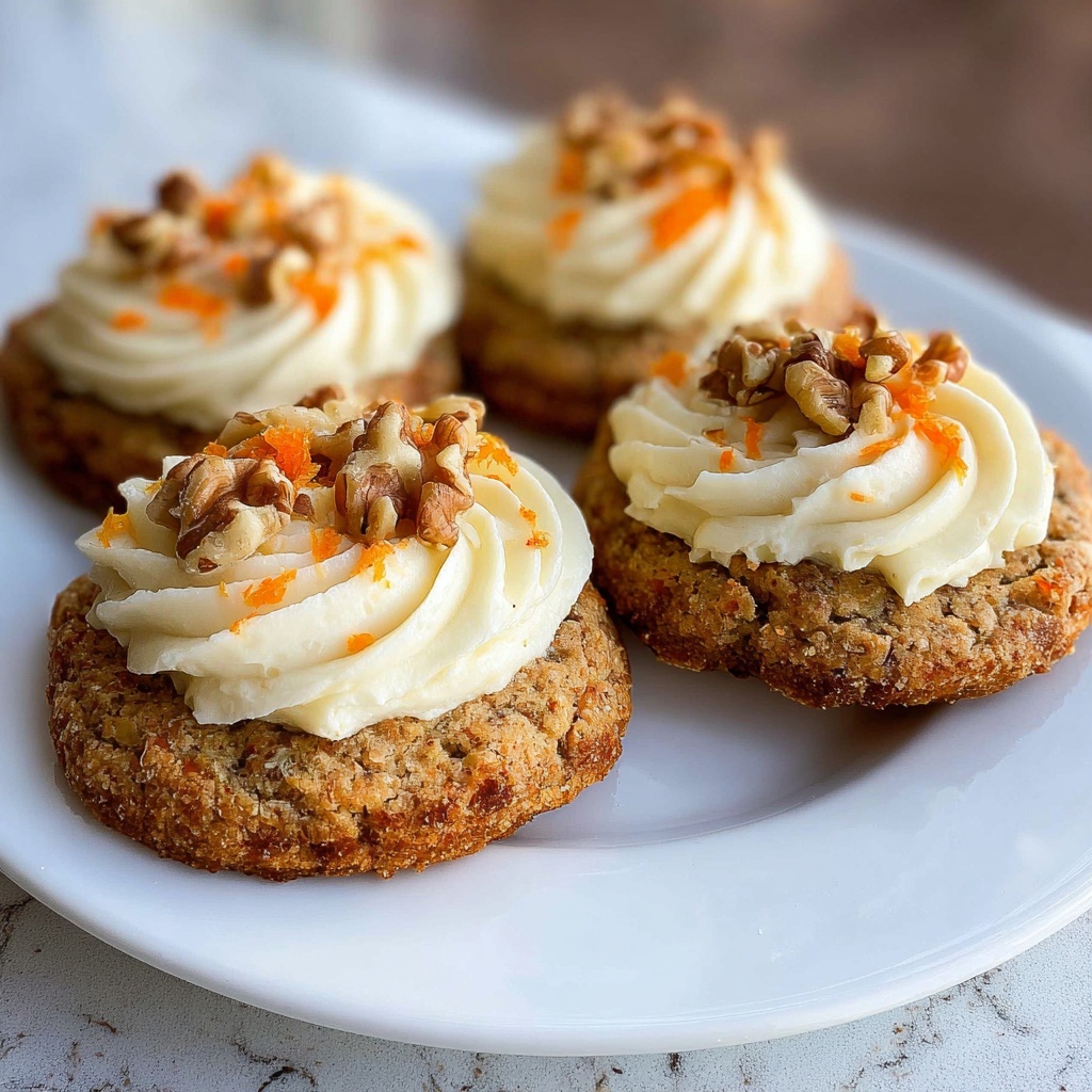 Carrot Cake Cookies with Cream Cheese Frosting Recipe - Recipe Image
