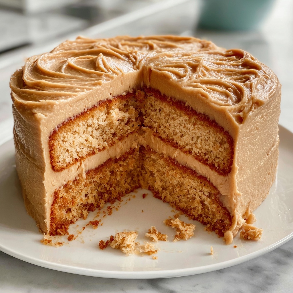 Decadent Peanut Butter Cake with Peanut Butter Frosting Recipe - Recipe Image