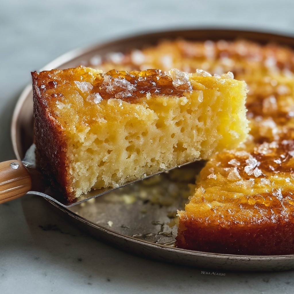 Creamy Cassava Cake with Coconut and Cheese Recipe - Recipe Image