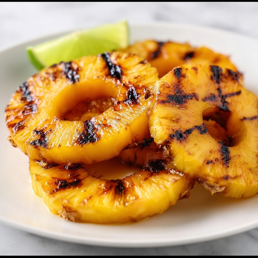 Grilled Pineapple with Brown Sugar, Lime, and Coconut Recipe - Recipe Image