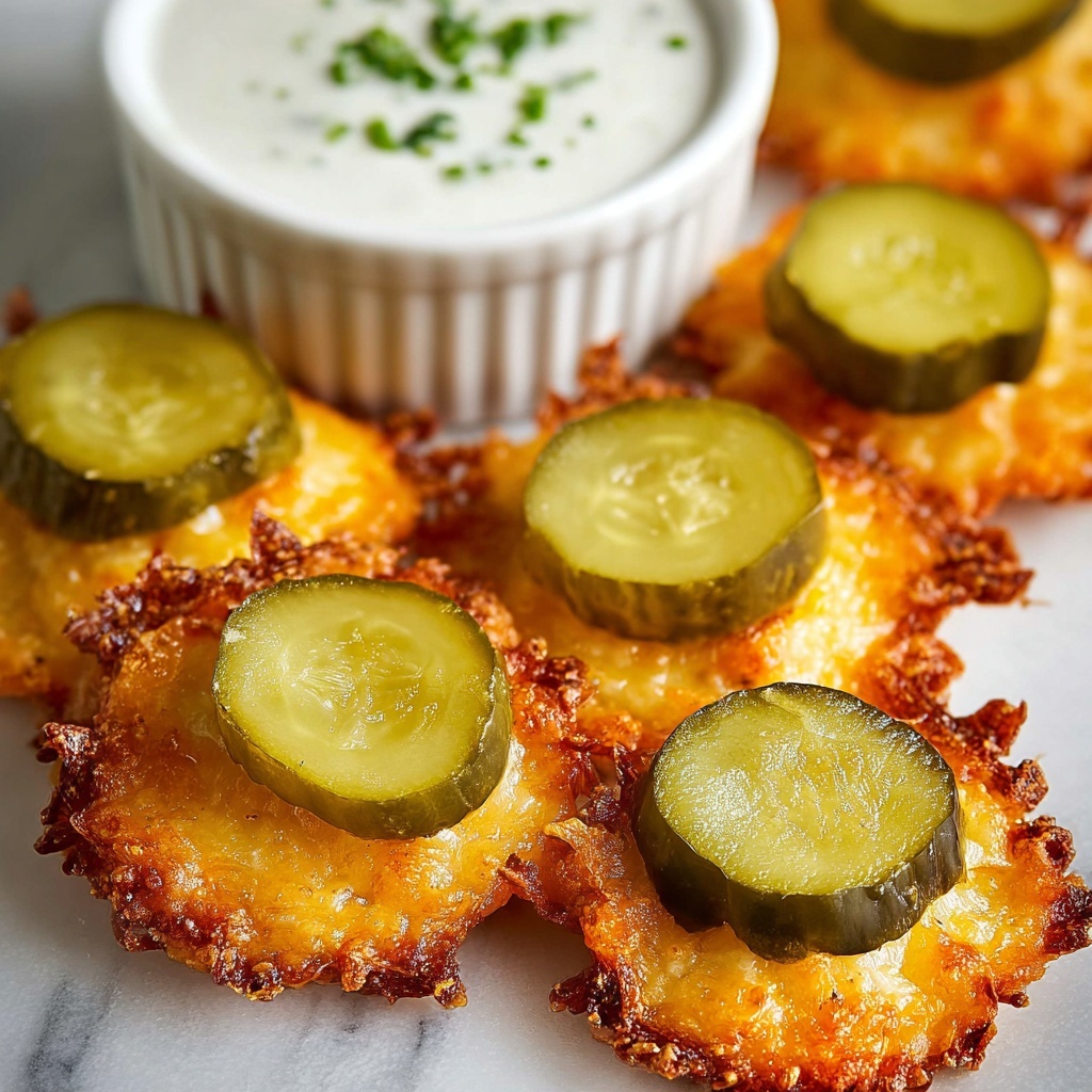 Cheesy Pickle Chips Recipe - Recipe Image