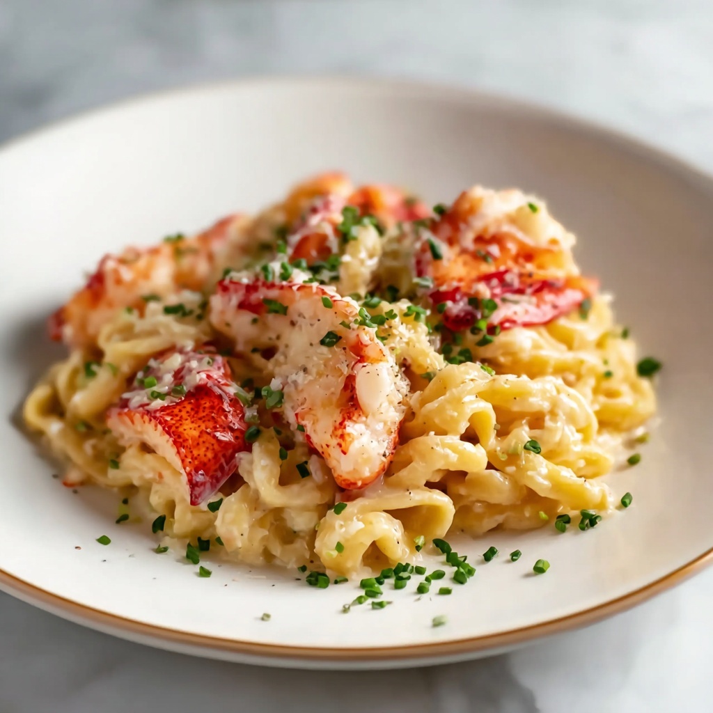 Lobster Pasta with Cream Sauce Recipe - Recipe Image