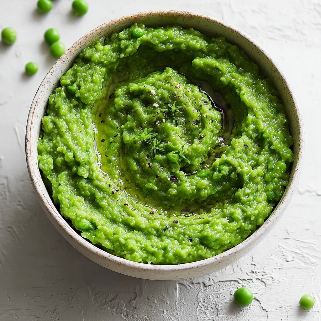Creamy Mashed Peas with Fresh Mint and Green Onions Recipe - Recipe Image