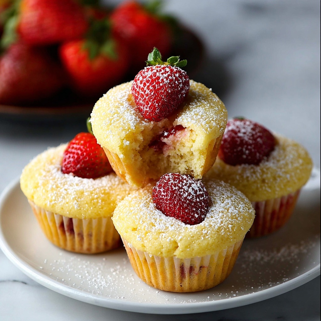 Fresh Strawberry Muffins: The Ultimate Breakfast Treat Recipe - Recipe Image