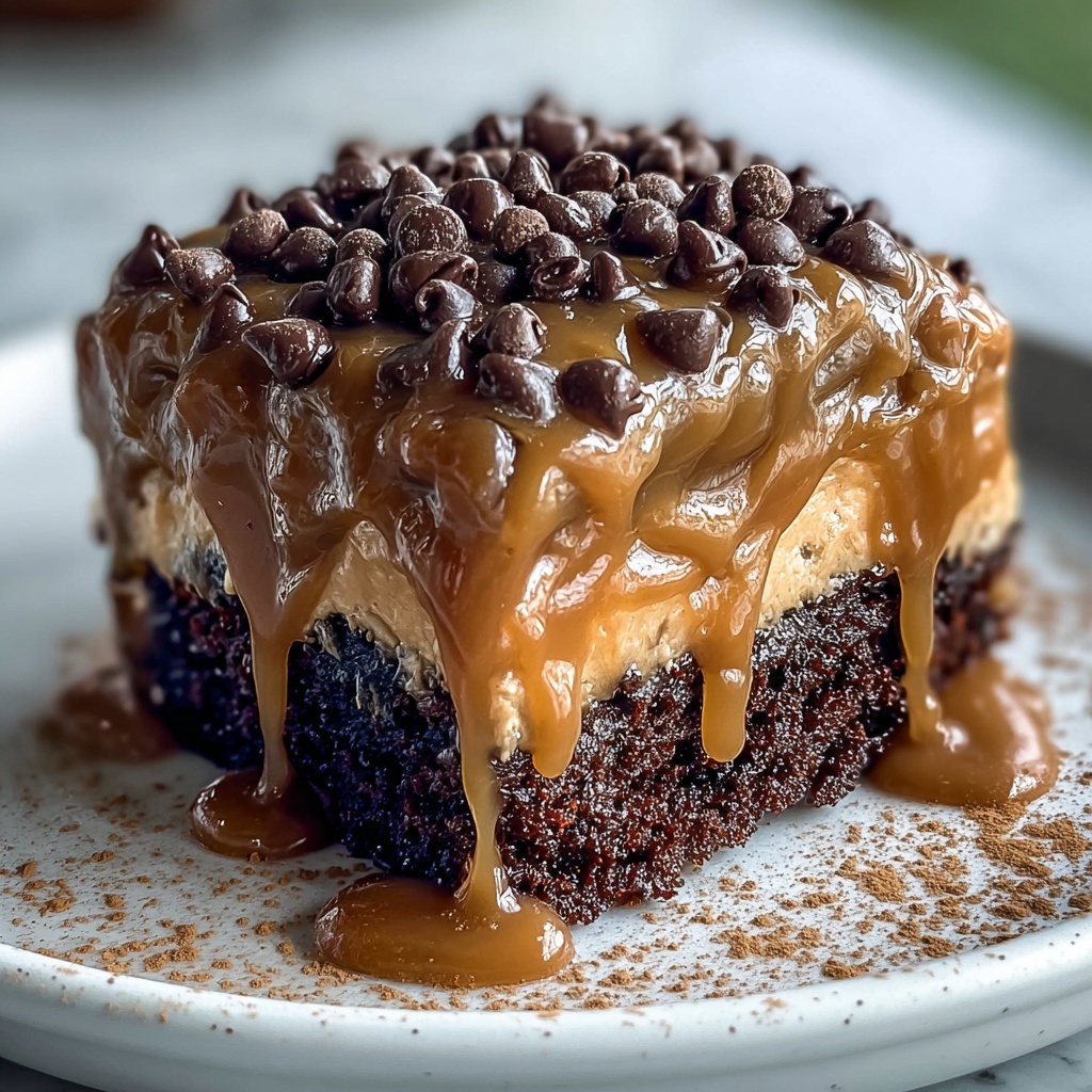 German Chocolate Poke Cake Recipe - Recipe Image
