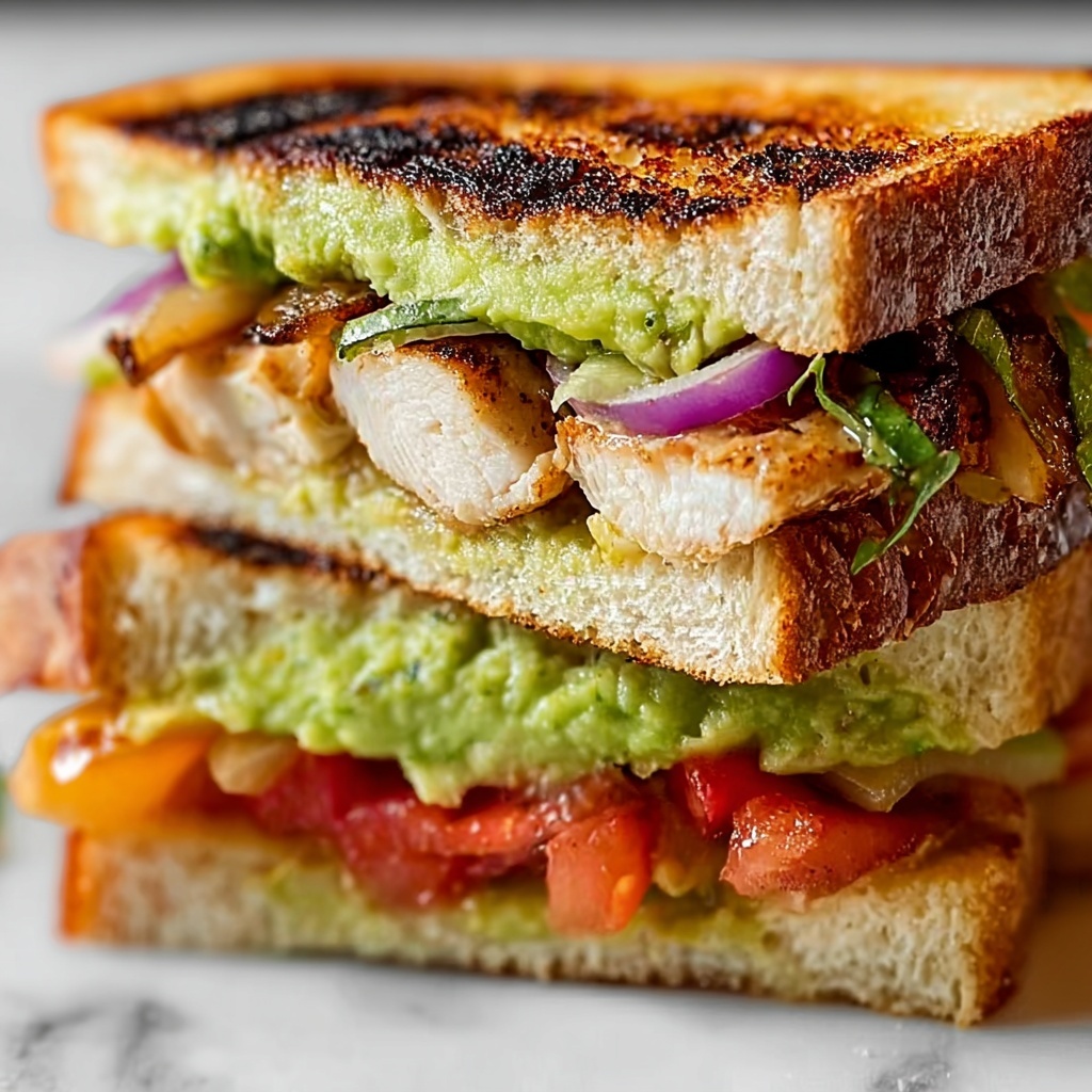 Savor the Flavor: Chicken Avocado Melt Sandwich Recipe - Recipe Image