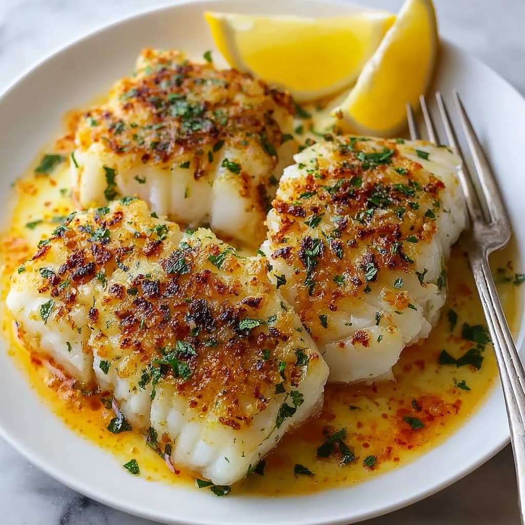 Lemon Butter Baked Cod Recipe - Recipe Image