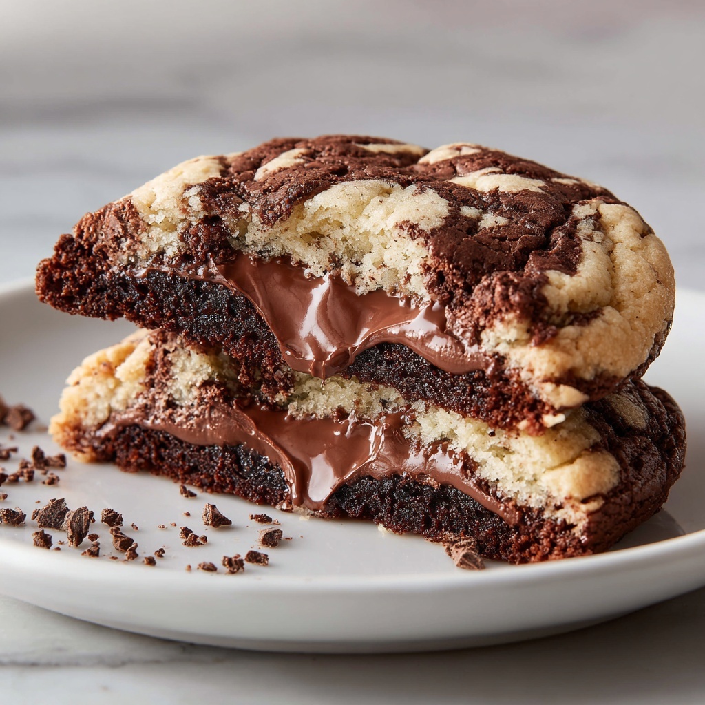 Peanut Butter Brownie Swirl Cookies Recipe - Recipe Image