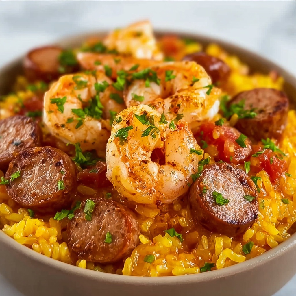 Savory Shrimp and Sausage Jambalaya Recipe - Recipe Image