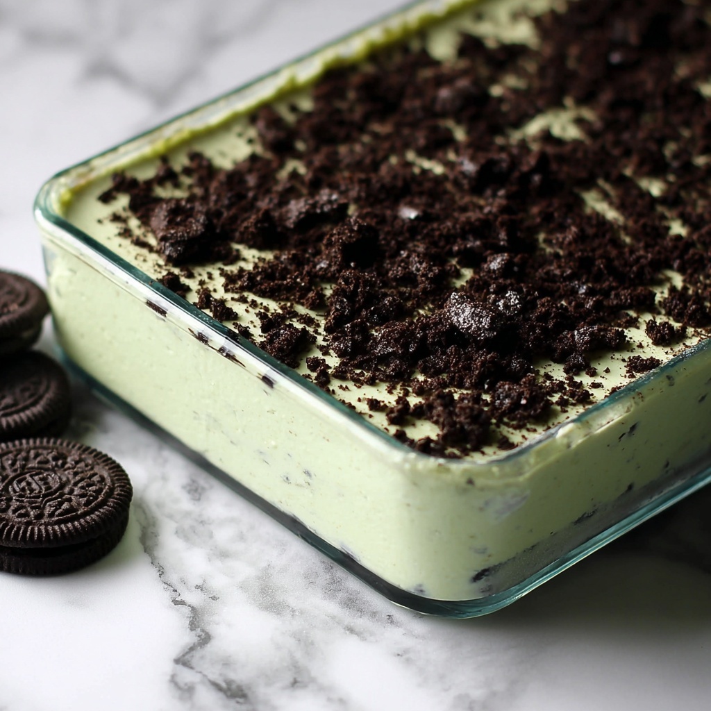 Pistachio Oreo Ice Cream Dessert Recipe - Recipe Image