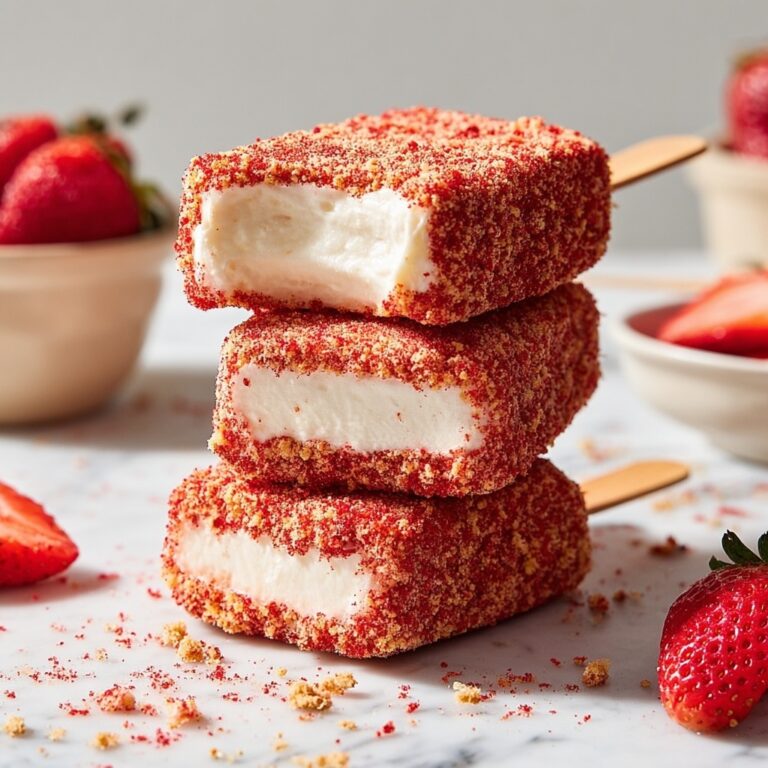 Vegan Strawberry Shortcake Ice Cream Bars Recipe