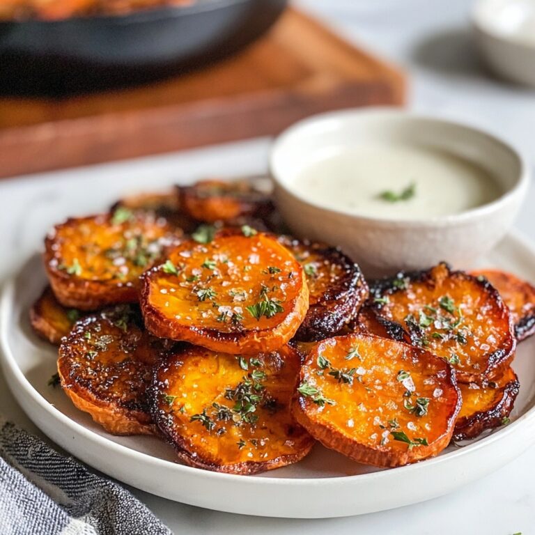 Crispy Smashed Sweet Potatoes Recipe