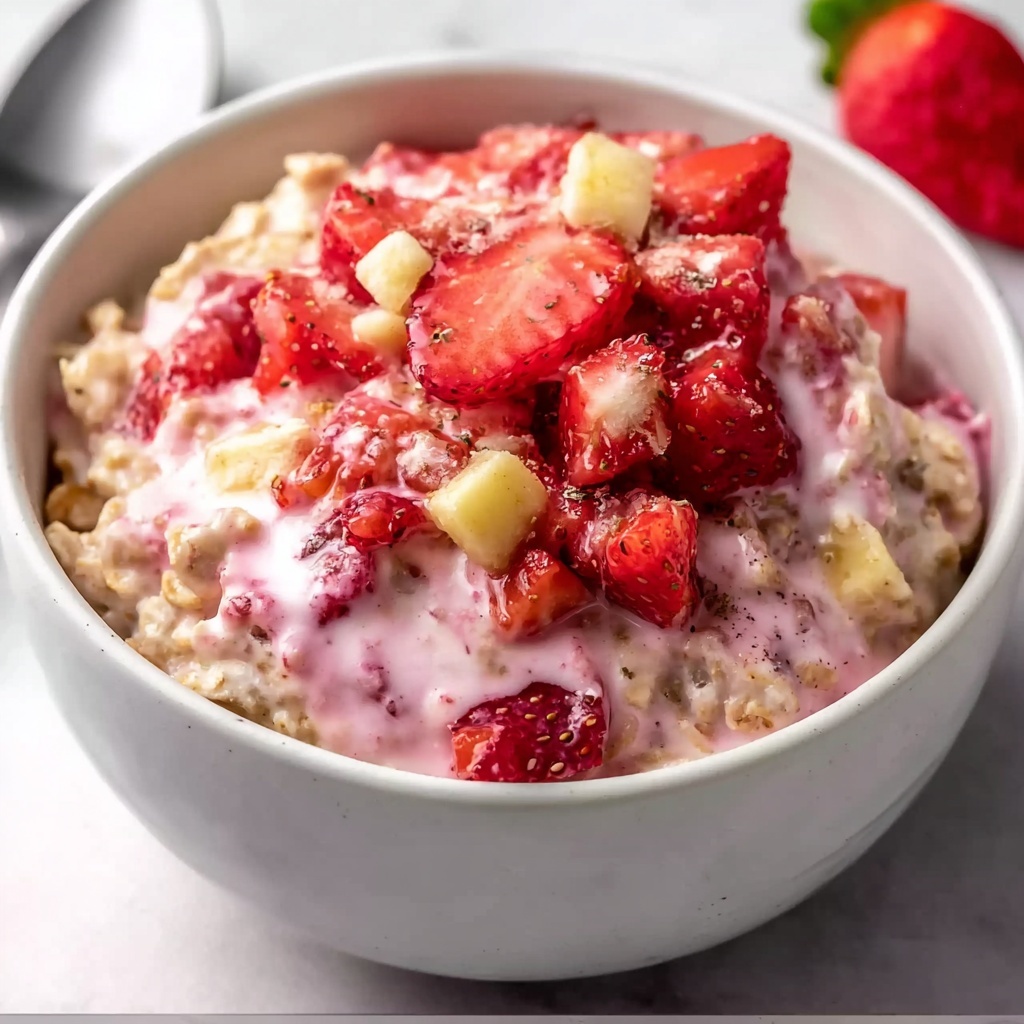 Strawberry Rhubarb Oatmeal Recipe - Recipe Image