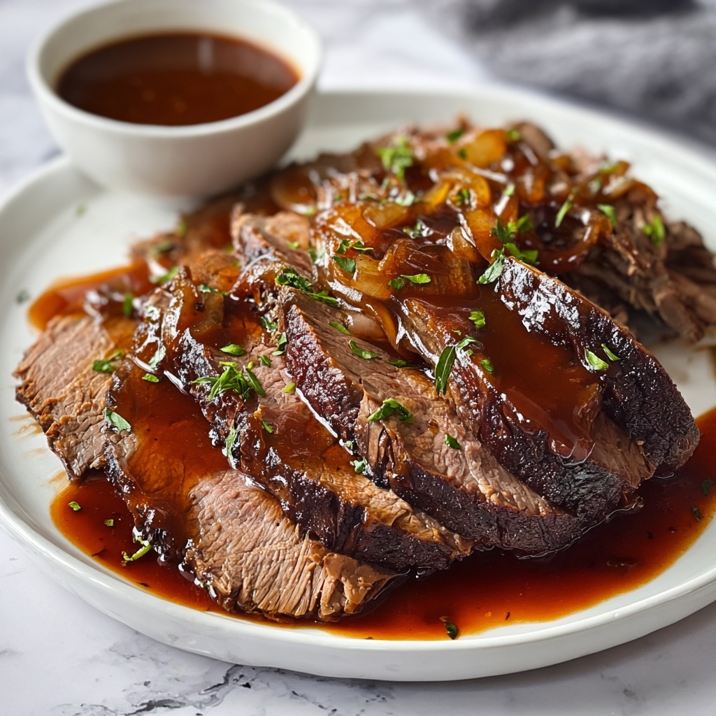 Savory Crock Pot Beef Brisket Recipe - Recipe Image