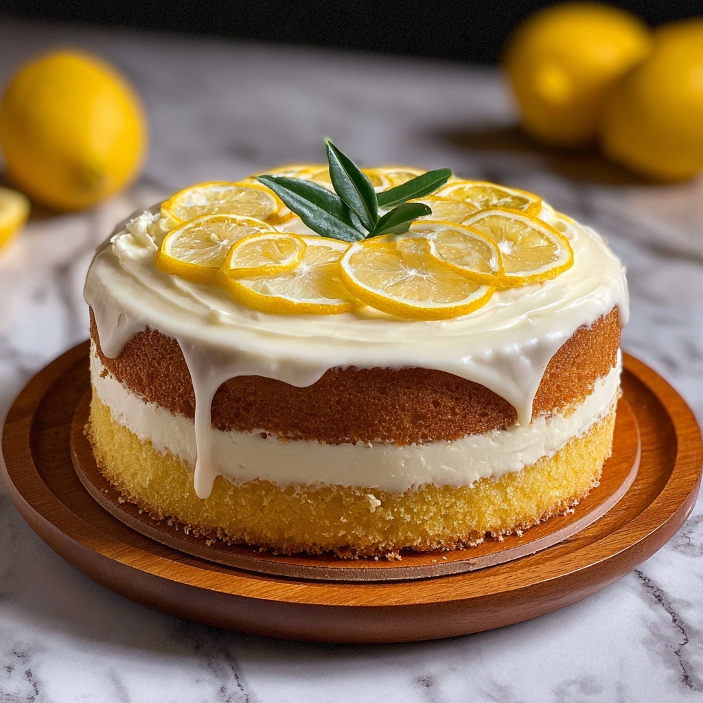 Limoncello Cake with Mascarpone Frosting Recipe - Recipe Image