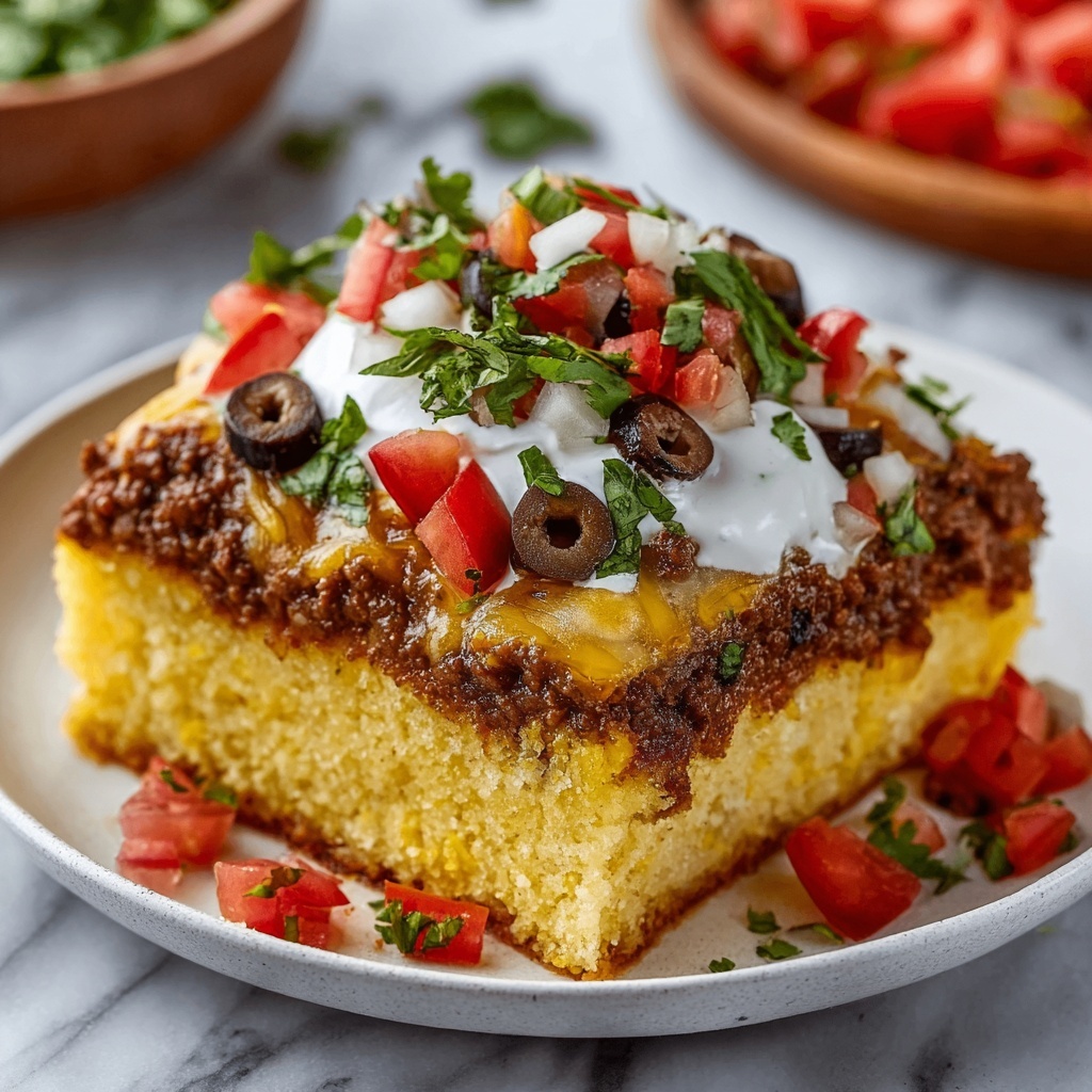 Cornbread Taco Bake: A Savory Casserole Delight! Recipe - Recipe Image