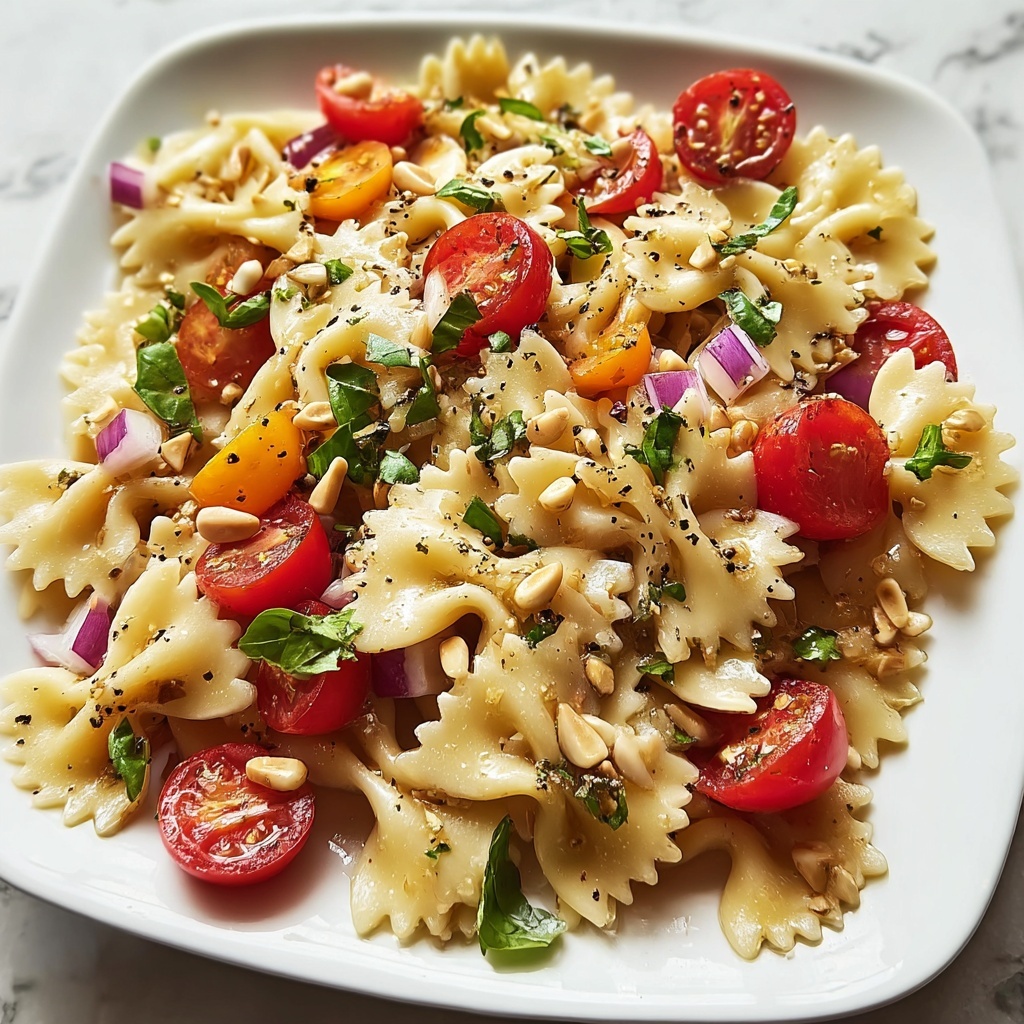 Bruschetta Pasta Salad Recipe - Recipe Image