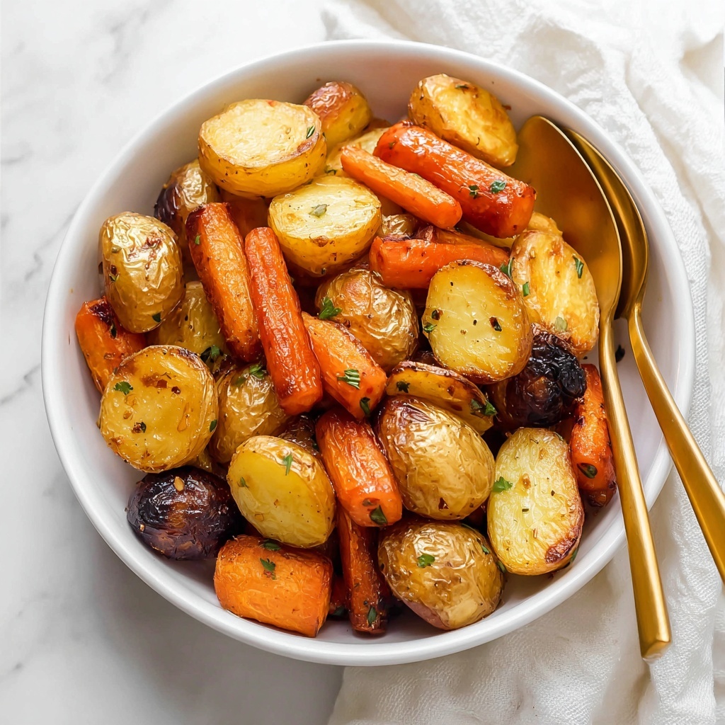Perfect Roasted Potatoes and Carrots Recipe - Recipe Image