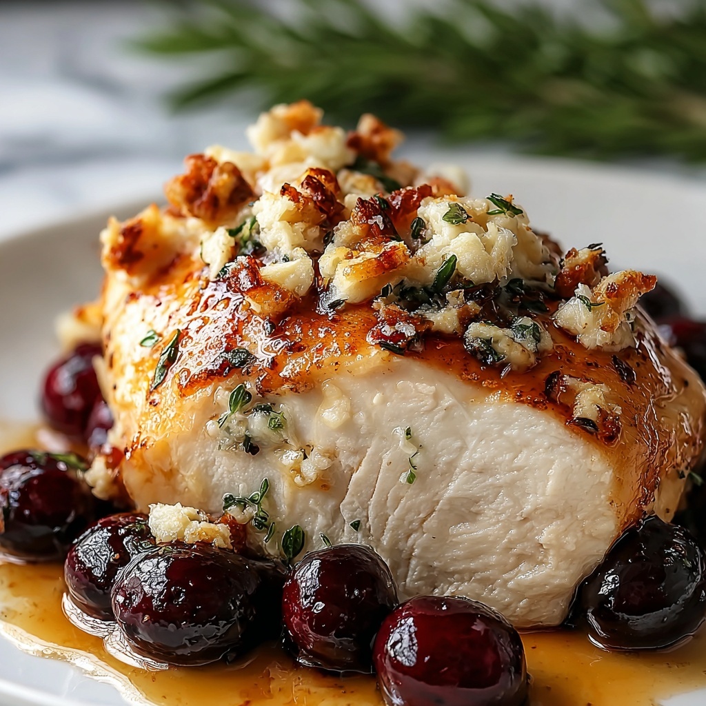 Cranberry and Brie Stuffed Chicken Recipe - Recipe Image