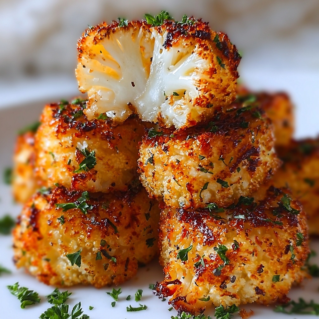 Roasted Garlic Cauliflower Tots Recipe - Recipe Image