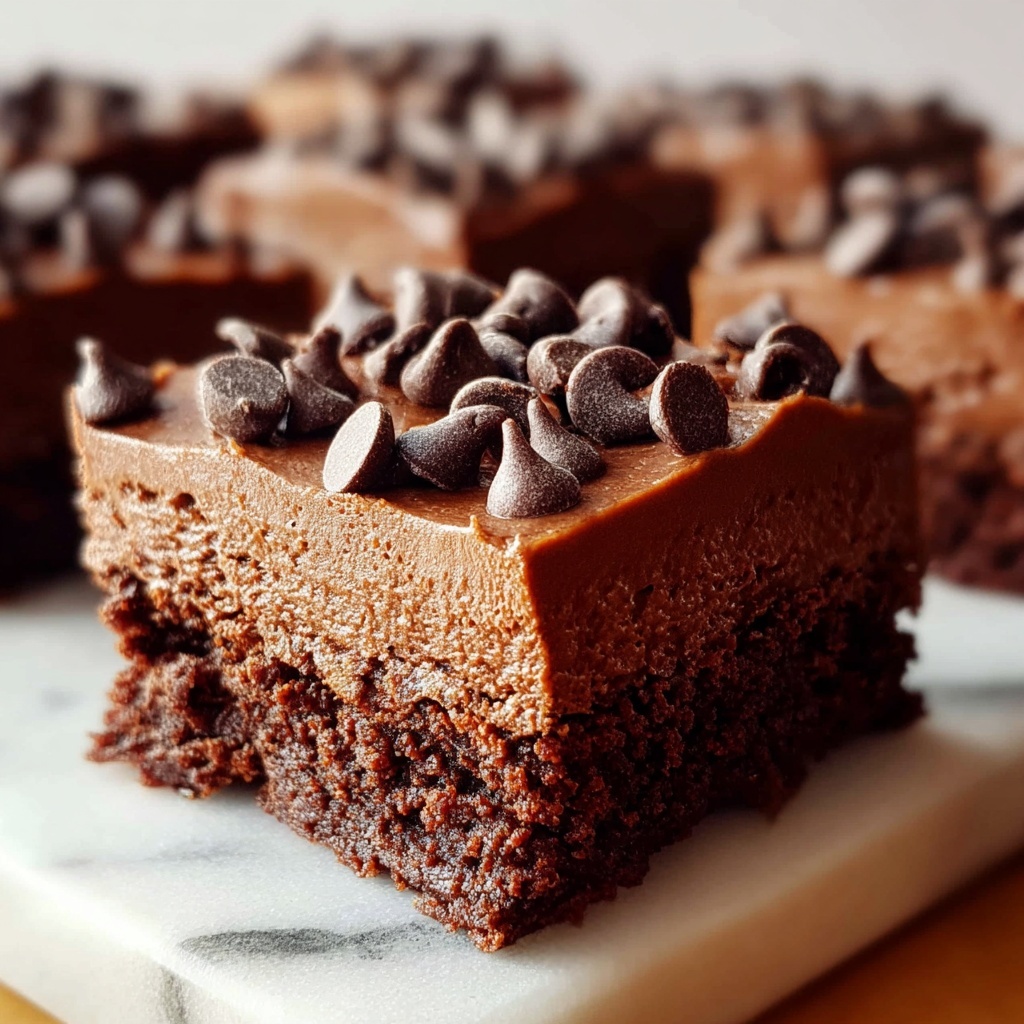 Chocolate No-Bake Cookie Bars Recipe - Recipe Image